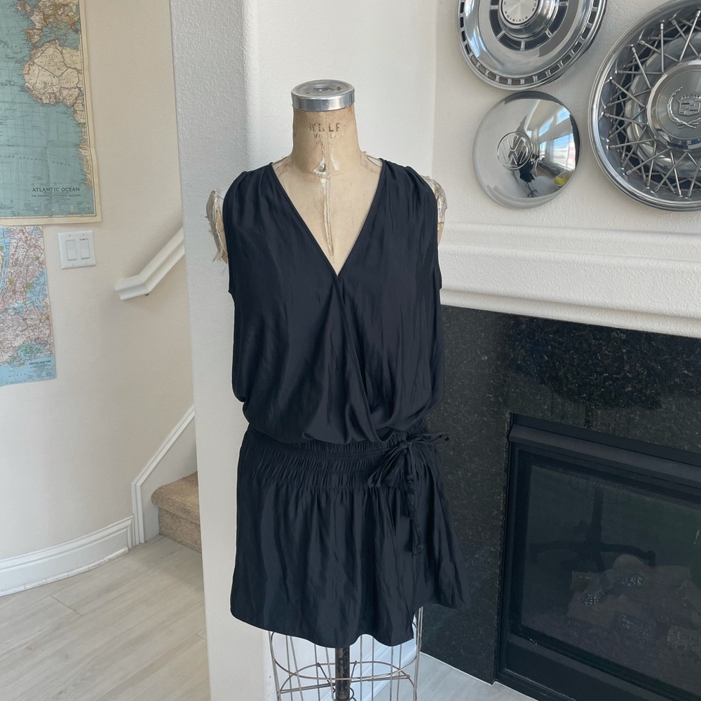 Ramy Brook dress black tassels medium